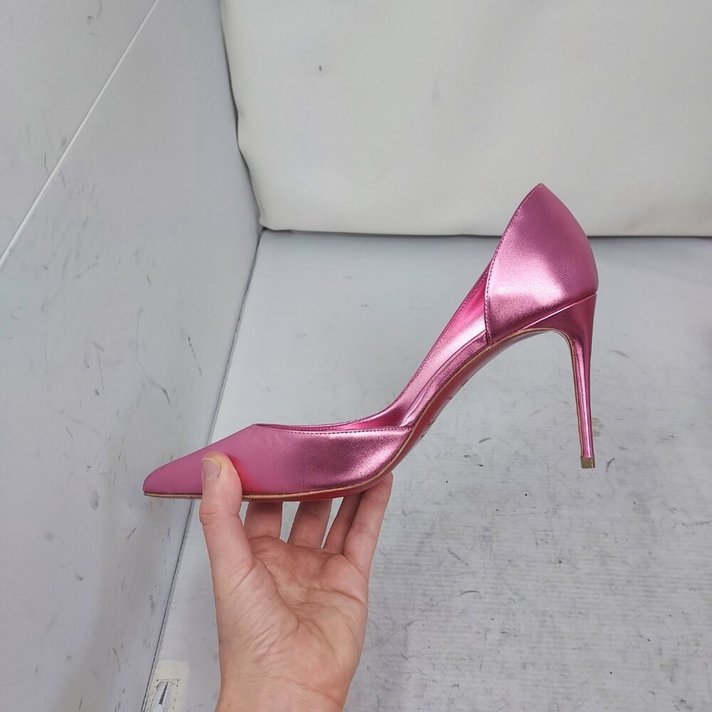 Christian Louboutin Metallic Pink Pointed Toe Pumps - Picture 5 of 11
